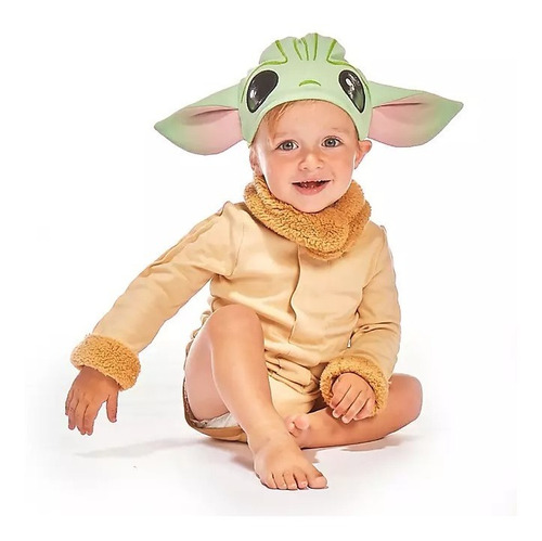 Disfraz Baby Yoda Con Zapatos Star Wars Para Bebé Disney 