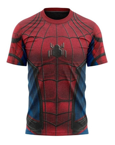 Imagem 1 de 4 de Homem Aranha - Camiseta Adulto - Tecido Dryfit
