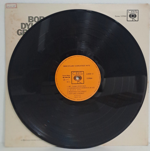 Lp Bob Dylan - Bob Dylan Greatest Hits Vol. 1 (1975) (Usado)