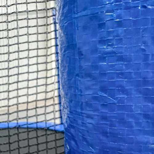 Trampolin Brincolin Rudo 15ft 4.6m Calcetines Y Escalera Negro Azul
