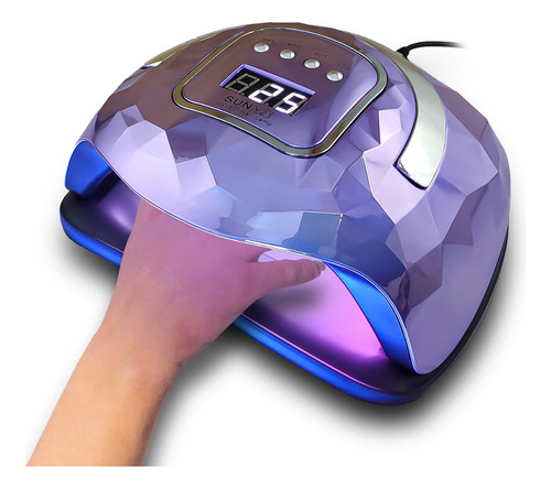 Secador Uña Uv Led Lampara Manicure Profesional 248w Color Morado