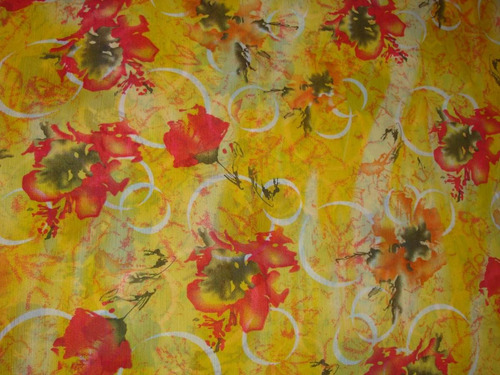 Telas Chiffon Yoryu Estampado ( Precio De 2 Metros)