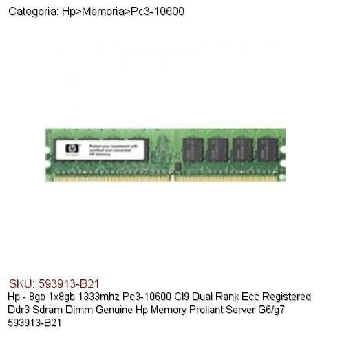Memoria RAM 8GB 1 HP 593913-B21