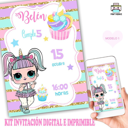 Tarjeta Invitación Digital Personalizada Whatsapp Lol M3