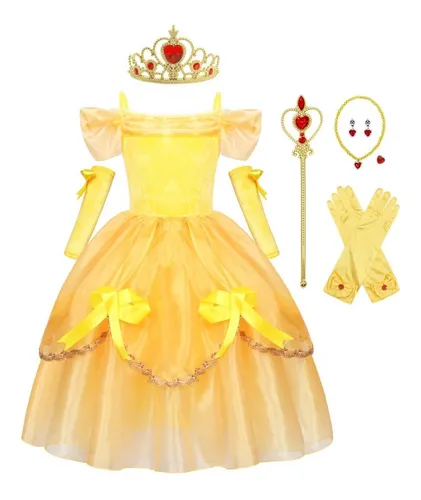 Disfraz De Princesa Bella Para Niña, Vestido Amarillo De Tutú De Princesa Bella Y Bestia, Hermoso Y Esponjoso, Ropa De Cosplay Para Fiesta De | :443 Disfraz De Princesa Bella Para Niña, Vestido Amarillo De Tutú De Princesa Bella Y Bestia, Hermoso Y Esponjoso, Ropa De Cosplay Para Fiesta De | :443