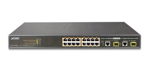 Switch Planet Fast Ethernet Fgsw-1816hps 16 Puertos Poe+ 10