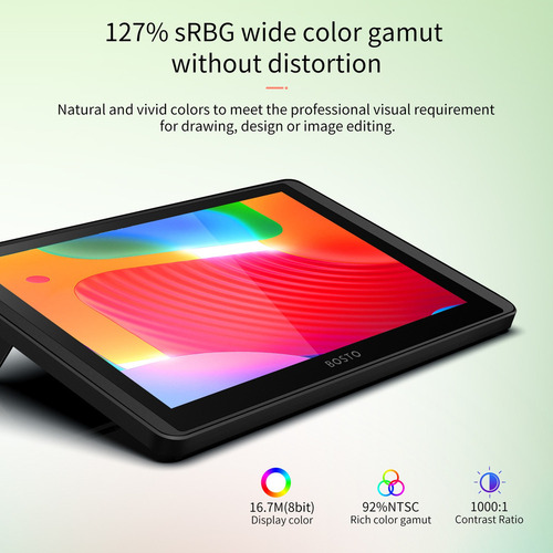 Zk Compatible Monitor Gráfico Para Tableta Bosto 12hd-a