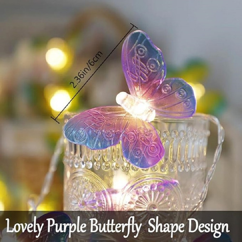 Nueva Cadena De Luces Con Forma De Mariposa Para Interiores,