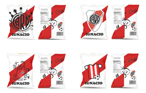 Chip Bag Kit Imprimible Bolsitas Boca Juniors Envioxemail