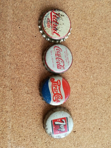 Corcholatas Refresco Lote De 4 Sidral Coca Pepsi Seven Up (Usado)