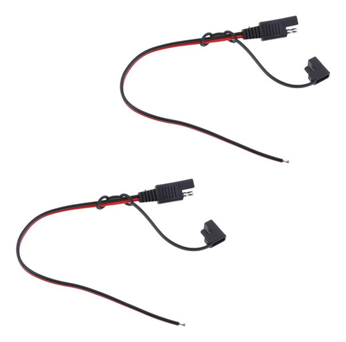 2x Conector Cable 18awg Batería De Panel Solar Sae