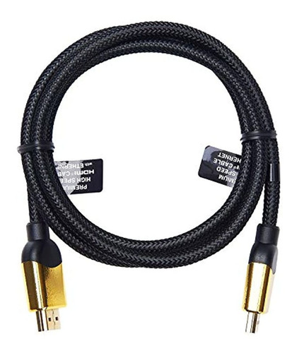 Cable Hdmi De Blackweb 4 Pies 1,2 M 4k Hdr Ultra-hd Premium