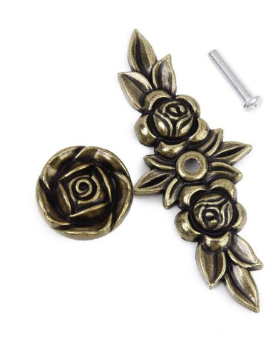 Imagen 6 de 10 de 11 Perillas Decorativas Para Tirador De Cajón De Bronce