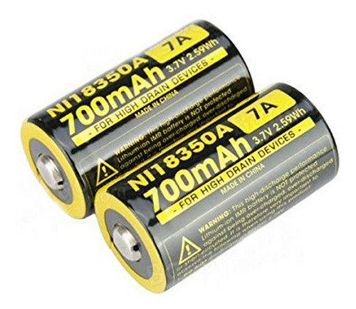 Batería Recargable Nitecore 18350 700mah