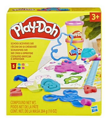 Play Doh Set Creat Y Aprende, Incluye Mantel, Adhesivos, 5