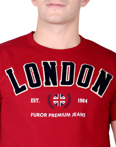 Xgr - Rojo - Playera Hombre Moda Camiseta Rojo Furor 6210740