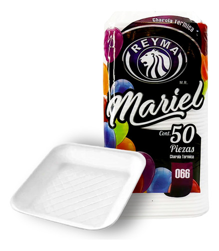5 Bolsas Con 50 Charolas Térmicas 15x15 Cm / Caja Con 250 Pz