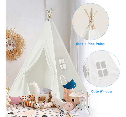 Carpa Tipo Tipi Para Interiores Y Juegos
