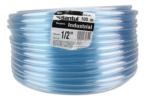 Manguera Industrial Santul Transparente 100 M 1/2 Pvc