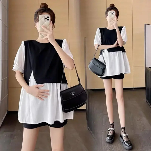 Xl - Vestido De Verano Para Mujeres Embarazadas, Traje De Do