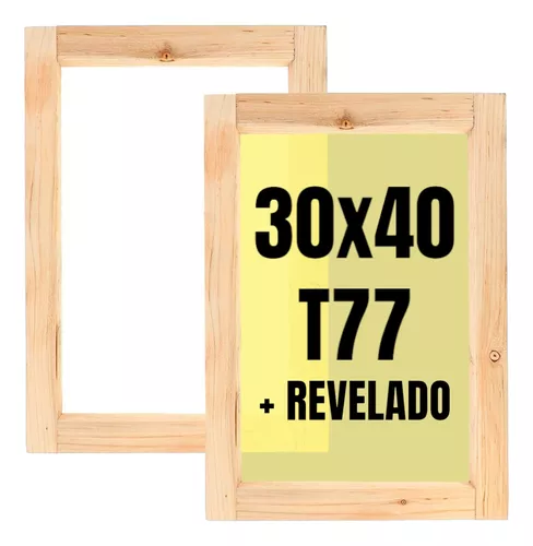 Marco Madera Serigrafia 30x40 T77 + Revelado A4