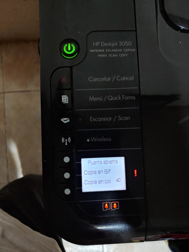 Impresora Multifunción A Color Hp Deskjet 3050 Con Wifi 127v Negro (Usado)
