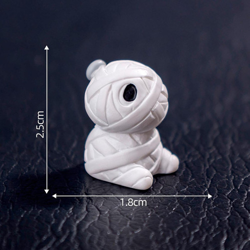 5 Figura De Halloween En Miniatura, Adorno 1,6 X 2,5 Cm Gato