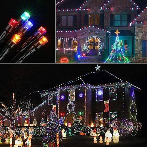 Imagen 9 de 10 de Luces Solares Navidad / Guirnalda 10 Metros 100 Led