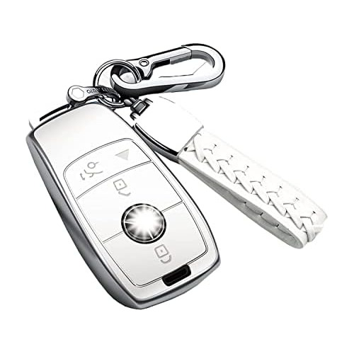 Compatible Mercedes Benz Key Fob Cover Llavero, Tpu Sua...