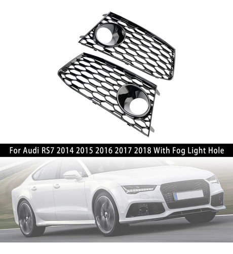 Par De Cubiertas De Parrilla Delantera Para Audi Rs7 14-18