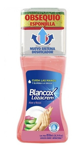 Lavaloza Liquido Blancox Lozacrem 850 Ml 