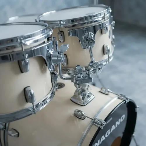 Bateria Acústica Nagano Garage Rock Natural Clear Bumbo 22