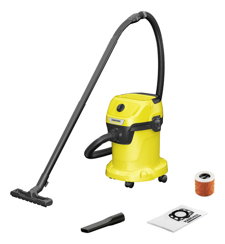 Aspiradora Karcher Wd 3 Seco Húmedo Amarillo