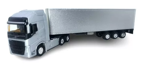 Miniatura Caminhão Scania 124 420 bicuda e Carreta Báu Rebaixado da  Cervejaria Krombacher - Herpa 1/87