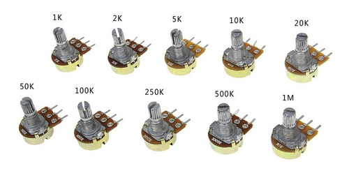 Potenciometro Con Escala Y Perilla 250k Ohm