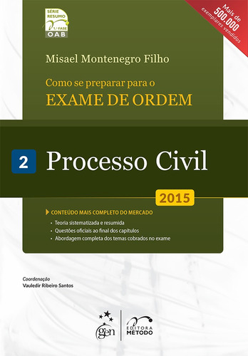 Série Resumo 1ª Fase - Oab - Como Se Preparar Para O Exame, De Misael Montenegro Filho. Editora Metodo - Grupo Gen, Capa Mole Em Português