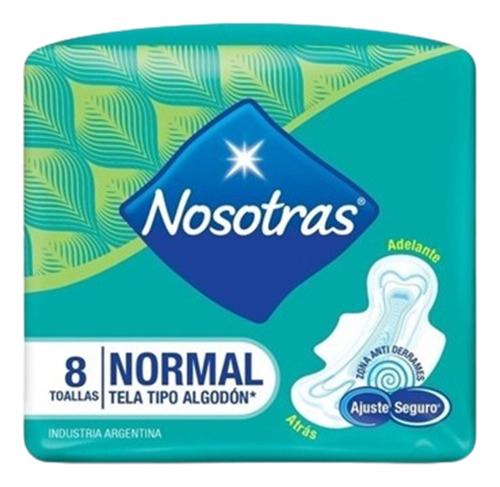 Toallas Femeninas Nosotras Normal X8u - Pack X30 - Dh Tienda