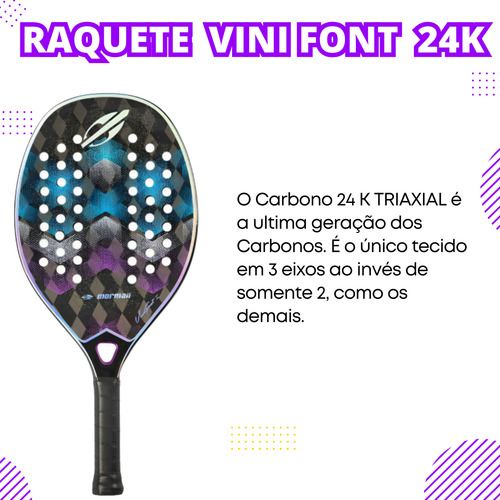 Raquete Profissional Beach Tennis Edição Vini Font 2024