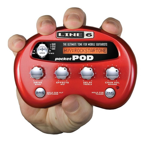 Line 6 Pocket Pod Procesador De Efectos Portable Cuotas