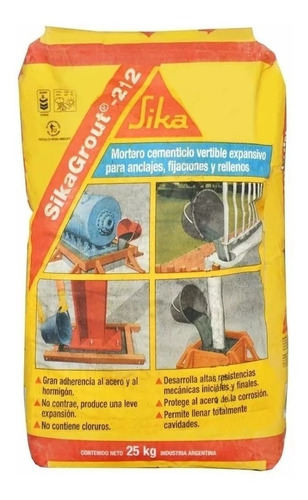 Sikagrout 212 Mortero Expansivo (ideal Anclajes) Bolsa 25kg