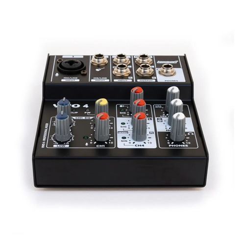 Consola Mixer Lexsen Vivo 4 Canales Usb Interface Pc Mac