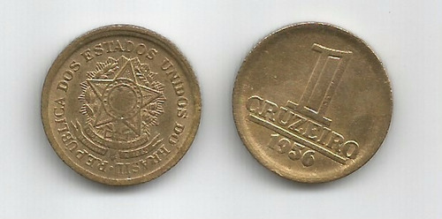 1 Cruzeiro Bronzealuminio 1956 - No Estado Mbc+ - Compre Ja!