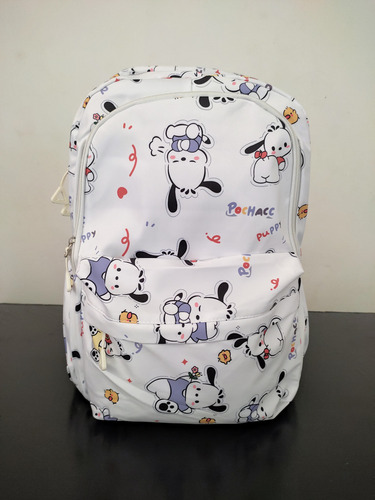 Trio Mochila Sanrio: Cinnamoroll, Pochacco Y Hello Kitty Blanco Cinnamoroll, Pochacco Y Hello Kitty