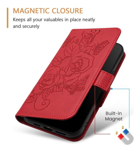 Funda Rosas Con Estampado For Samsung Galaxy A16/a54/a24