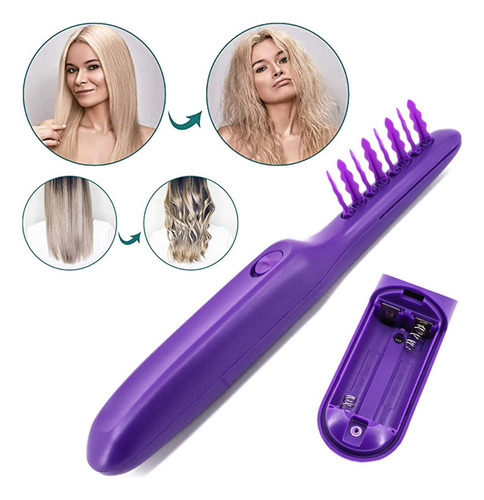 Cepillo For Desenredar, For Rizador Grueso De Pelo Liso, D