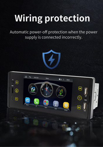 Reproductor Mp5 Estéreo Para Coche Con Subwoofer Usb Bt Aux