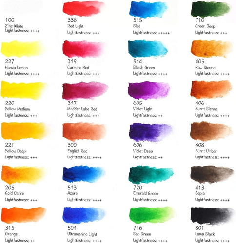 Acuarelas Paul Rubens Set De 24 Colores Con Estuche