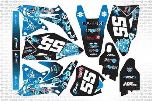 Kit Adesivo Moto Cross Trilha Compatível Drz 400 0,60mm 007