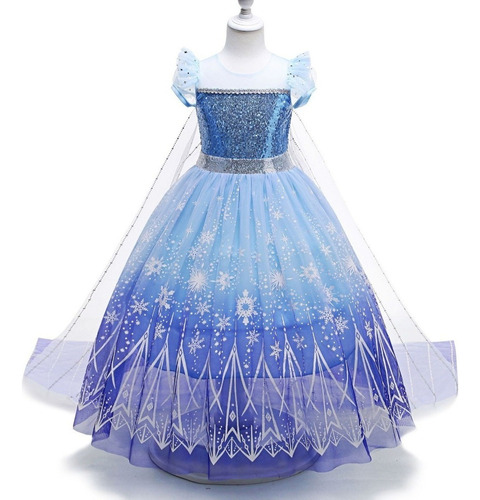 Vestido Princesa Elsa Frozen 2 Disfraz De Halloween