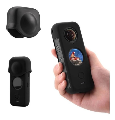 Imagen 1 de 4 de Carcasa Funda Silicona Insta 360 One X2 Tapa Lente Proteccio